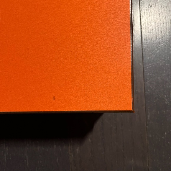 Hermes medium empty box case decoration storage orange ribbon tissue - Picture 2 of 14